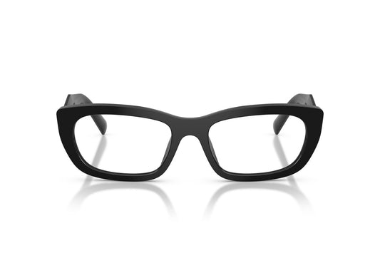 Prada PRD09V Cat Eye Eyeglasses in Black, front view