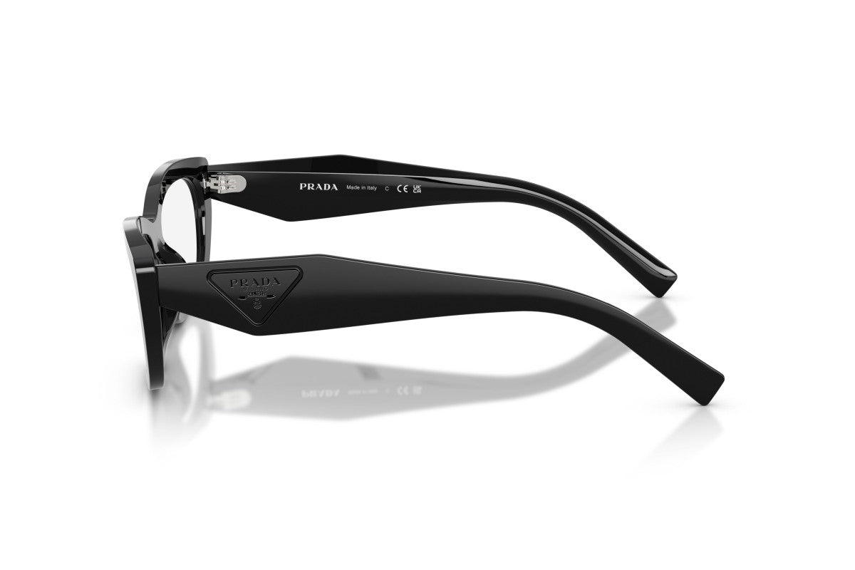 Prada PRD09V Cat Eye Eyeglasses in Black, side view