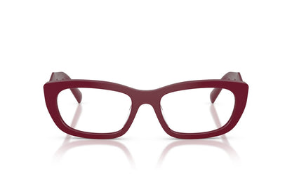 Prada PRD09V Cat Eye Eyeglasses in Brown Marsala, front view