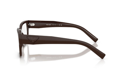 Prada PRD10VD Rectangle Eyeglasses in Cigar, side view