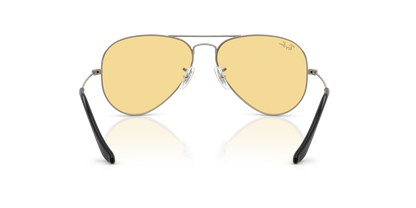 Ray-Ban RB3025 Aviator Sunglasses in Yellow/Gunmetal, back view