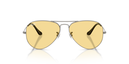 Ray-Ban RB3025 Aviator Sunglasses in Yellow/Gunmetal, front view