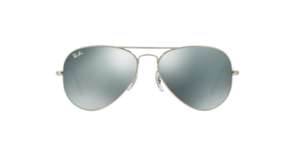 Ray-Ban RB3025 Aviator Sunglasses in Grey Mirror/Silver, front view