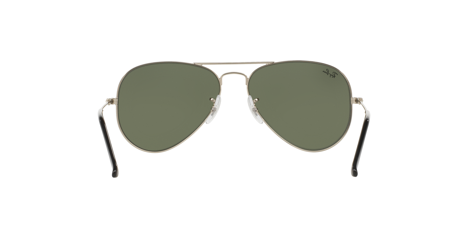 Ray-Ban RB3025 Aviator Sunglasses in Grey Mirror/Silver, back view