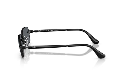 Ray-Ban RB3928 Oval Sunglasses in Dark Gray Black, side view
