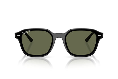 Ray-Ban RB4458D Square Sunglasses in Dark Green / Black, front view