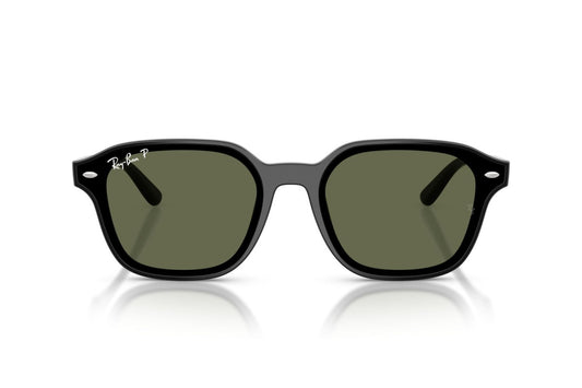Ray-Ban RB4458D Square Sunglasses in Dark Green / Black, front view