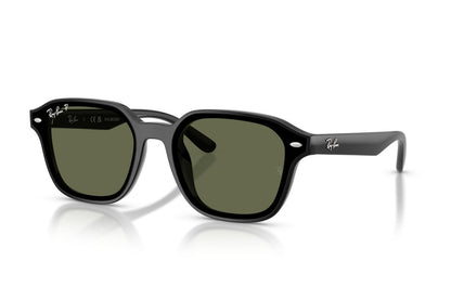 Ray-Ban RB4458D Square Sunglasses in Dark Green / Black, angle view