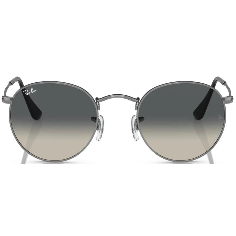 Ray-Ban RB3447I Round Sunglasses in Green Gunmetal, front view