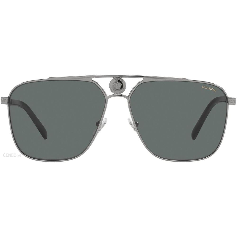 Versace VE2238S Pilot Sunglasses in Grey / Gunmetal, front view