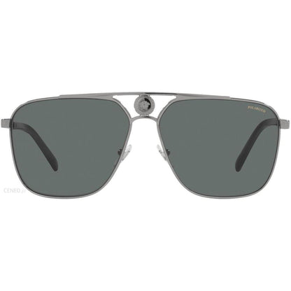 Versace VE2238S Pilot Sunglasses in Grey / Gunmetal, front view