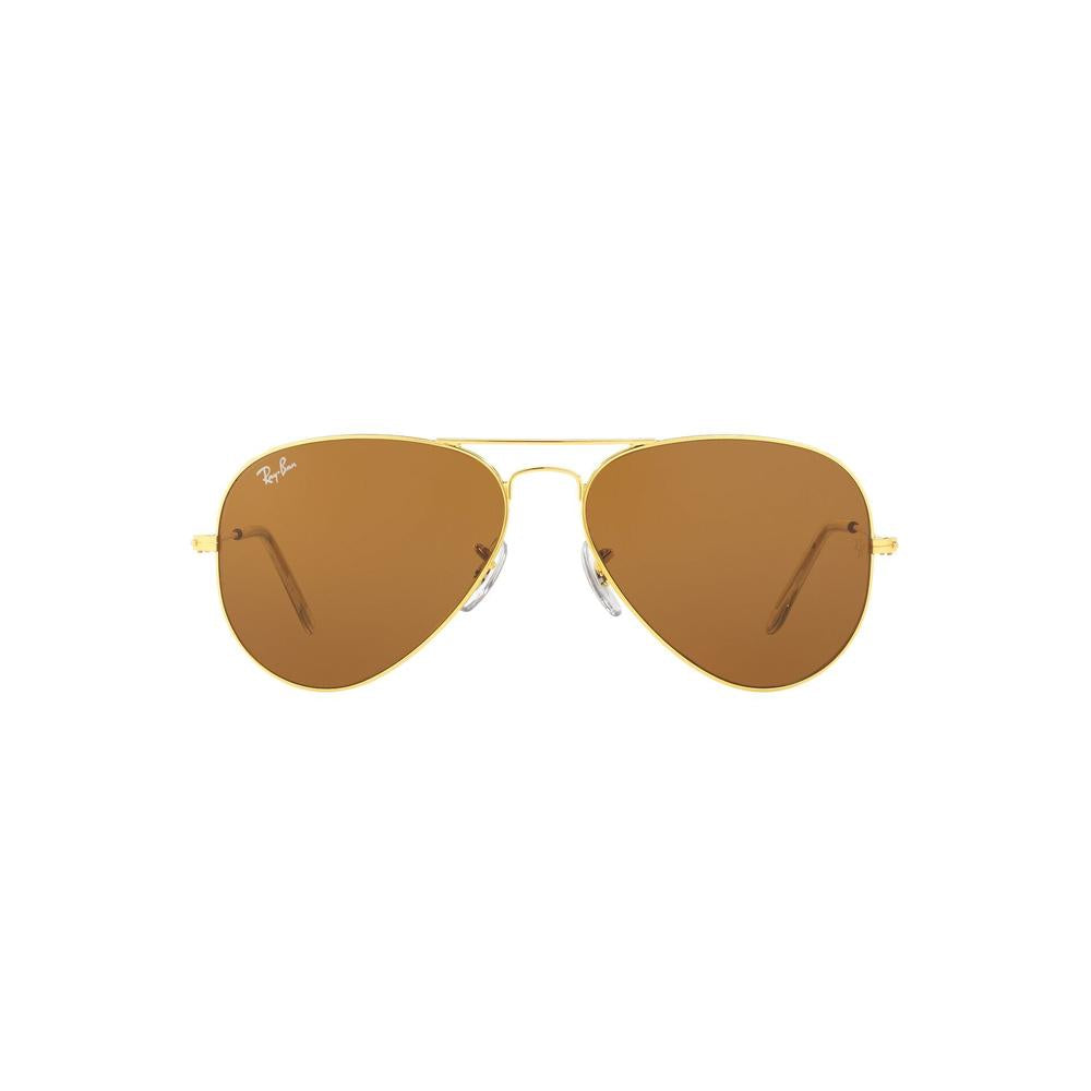 Ray-Ban RB3025I Aviator Sunglasses in Brown Classic Gold, front view