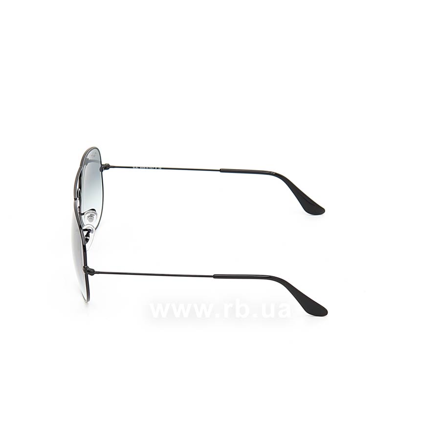 Ray-Ban RB3025I Aviator Sunglasses in Sky Blue Gradient Black, side view