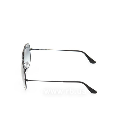 Ray-Ban RB3025I Aviator Sunglasses in Sky Blue Gradient Black, side view