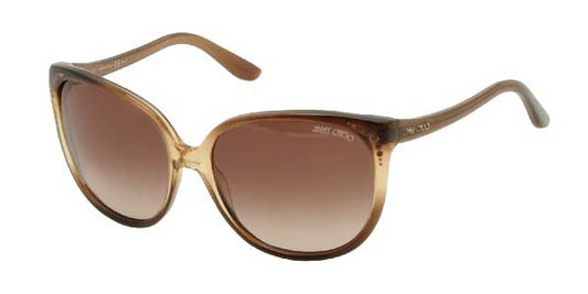 Jimmy Choo CHARLOTTES/S Cat Eye Sunglasses in Brown Brown, front view