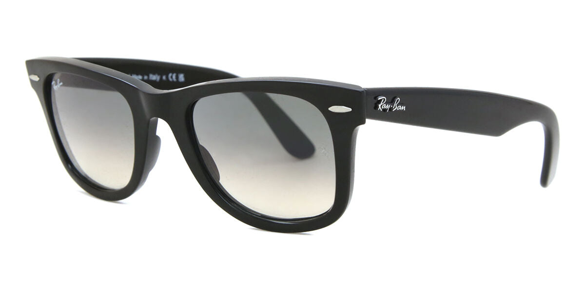 Ray-Ban RB2140 Wayfarer Sunglasses in Gradient Grey / Black, side view