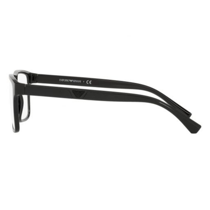 Emporio Armani EA4115 Square Eyeglasses in Black, angle view