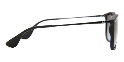 Ray-Ban RB4187 Square Sunglasses in Grey Gradient / Rubber Black, angle view