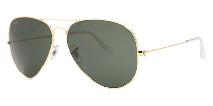 Ray-Ban RB3025I Aviator Sunglasses in Grey Green Gold, side view