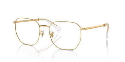 Ray-Ban RX6522I Geometric Eyeglasses in Gold, front view