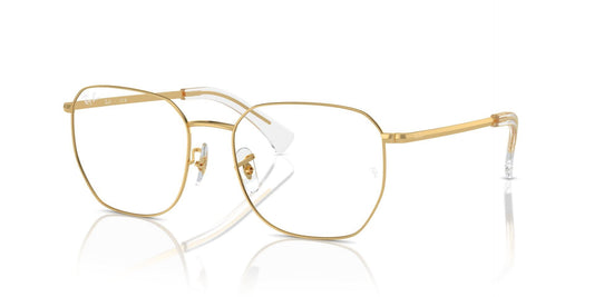 Ray-Ban RX6522I Geometric Eyeglasses in Gold, front view