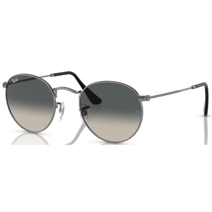 Ray-Ban RB3447I Round Sunglasses in Green Gunmetal, side view