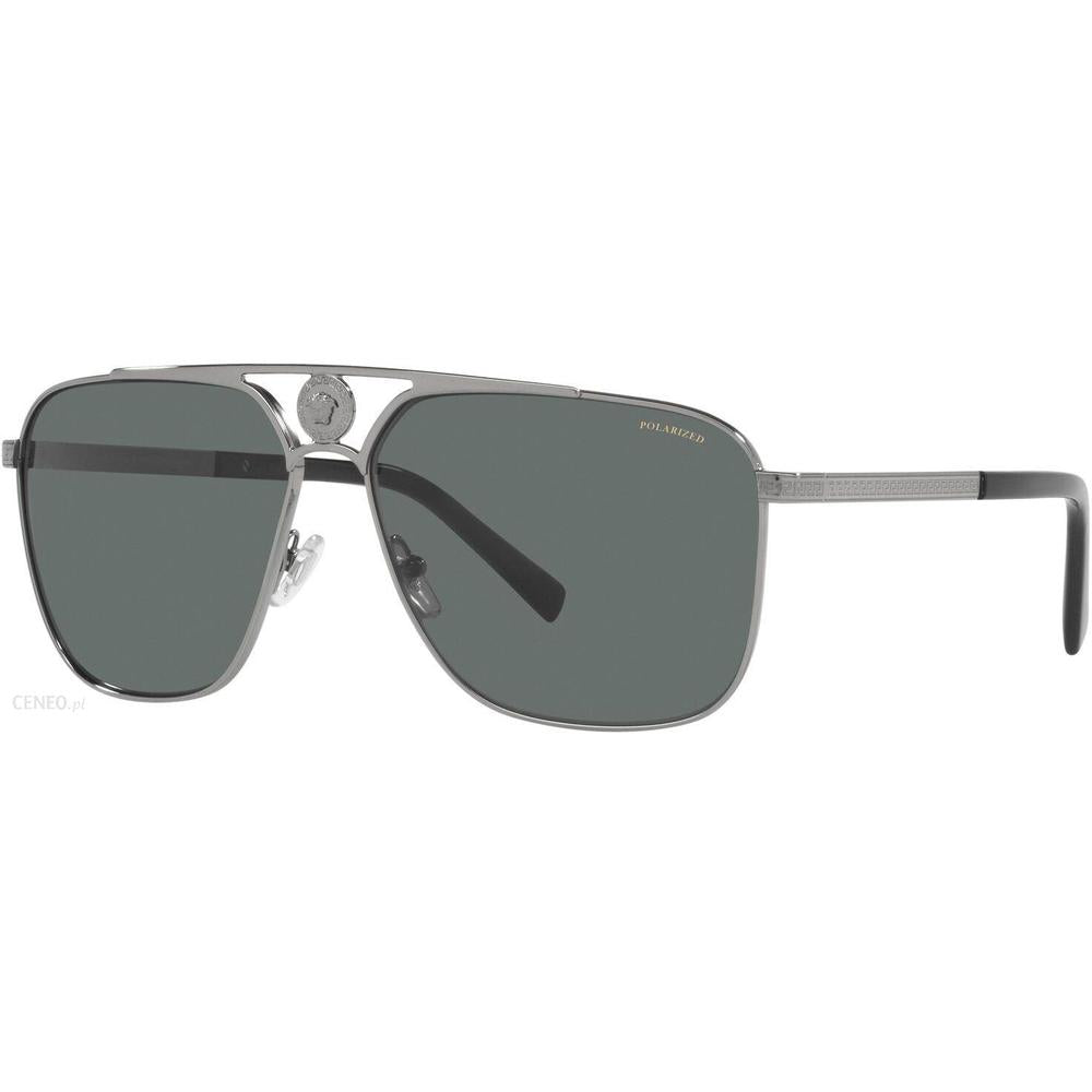 Versace VE2238S Pilot Sunglasses in Grey / Gunmetal, side view
