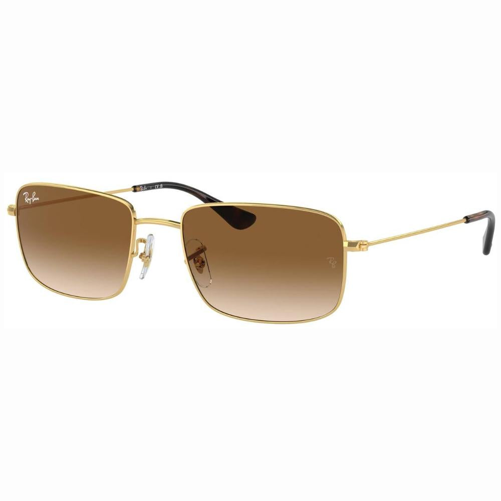 Ray-Ban RB3739I Sunglasses in Brown/Gold, angle view