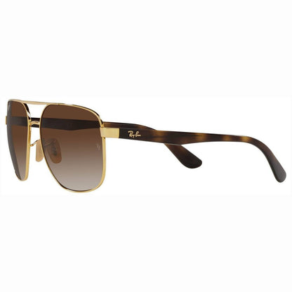 Ray-Ban RB3678I Sunglasses in Brown Gold, side view