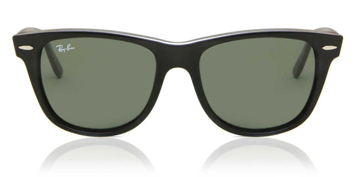 Ray-Ban RB2140 Wayfarer Sunglasses in Green / Black, front view