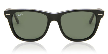 Ray-Ban RB2140 Wayfarer Sunglasses in Green / Black, front view