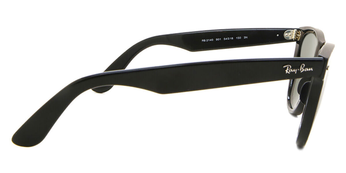 Ray-Ban RB2140 Wayfarer Sunglasses in Green / Black, angle view