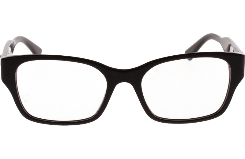 Cartier CT0316O Rectangle Eyeglasses in Demo Lenses With Shiny Black Frame, front view