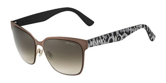 Jimmy Choo KEIRA/S Cat Eye Sunglasses in Brown Gradient / Brown, angle view