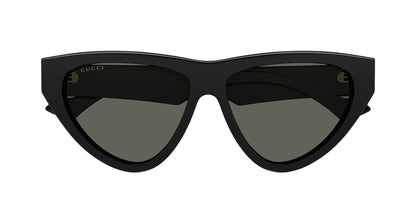 Gucci GG1333S Cat Eye Sunglasses in Grey/Black, side view