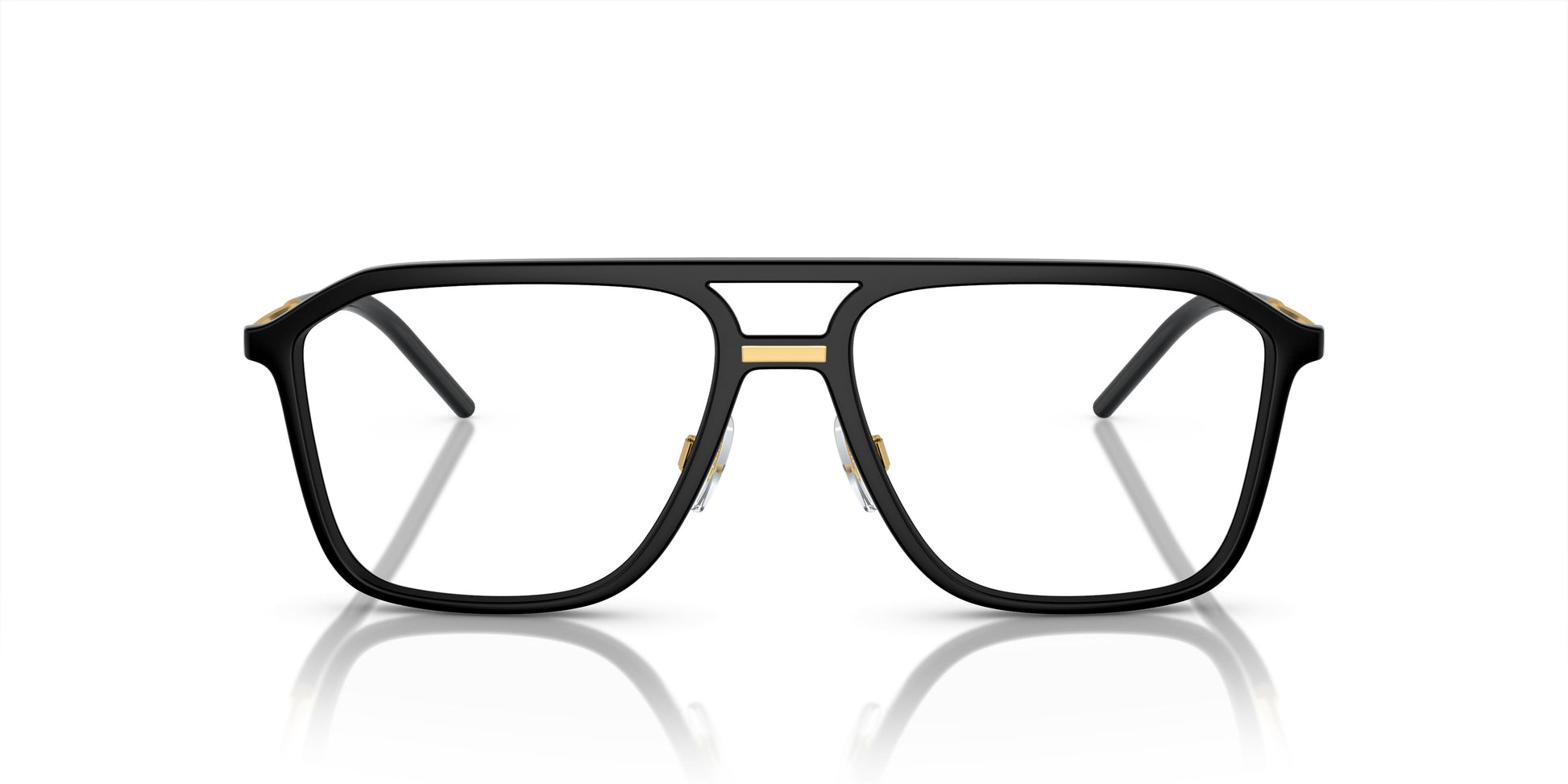 Dolce & Gabbana 5107 Pilot Eyeglasses in Black, detail view