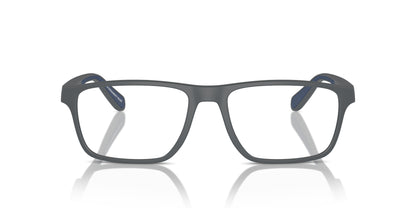 Emporio Armani EA3233 Rectangle Eyeglasses in Matte Dark Grey, back view