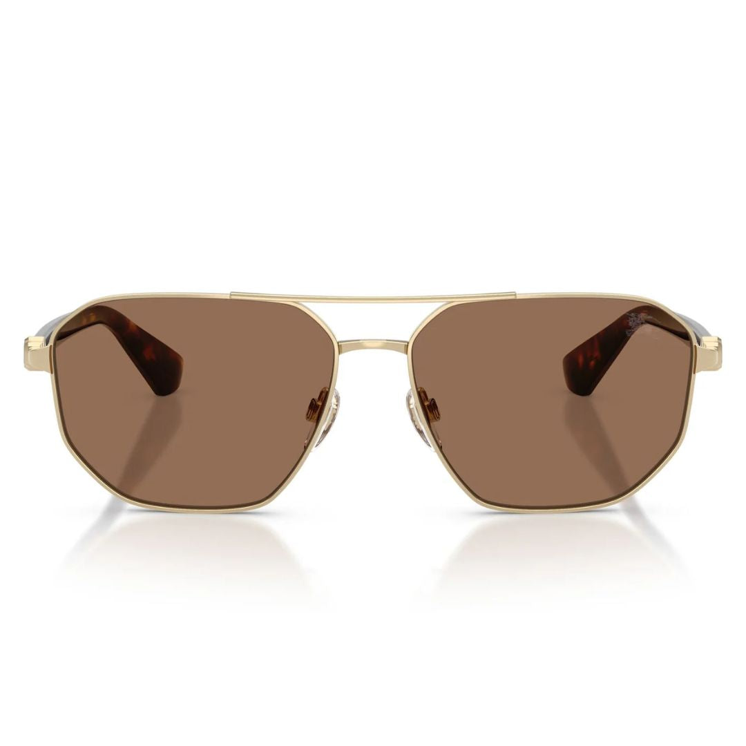 Burberry BE3166 Square Sunglasses in Grey Lenses With Tortoise (Havana) Frame, angle view
