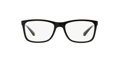 Ray-Ban RX7027I Square Eyeglasses in Black, angle view