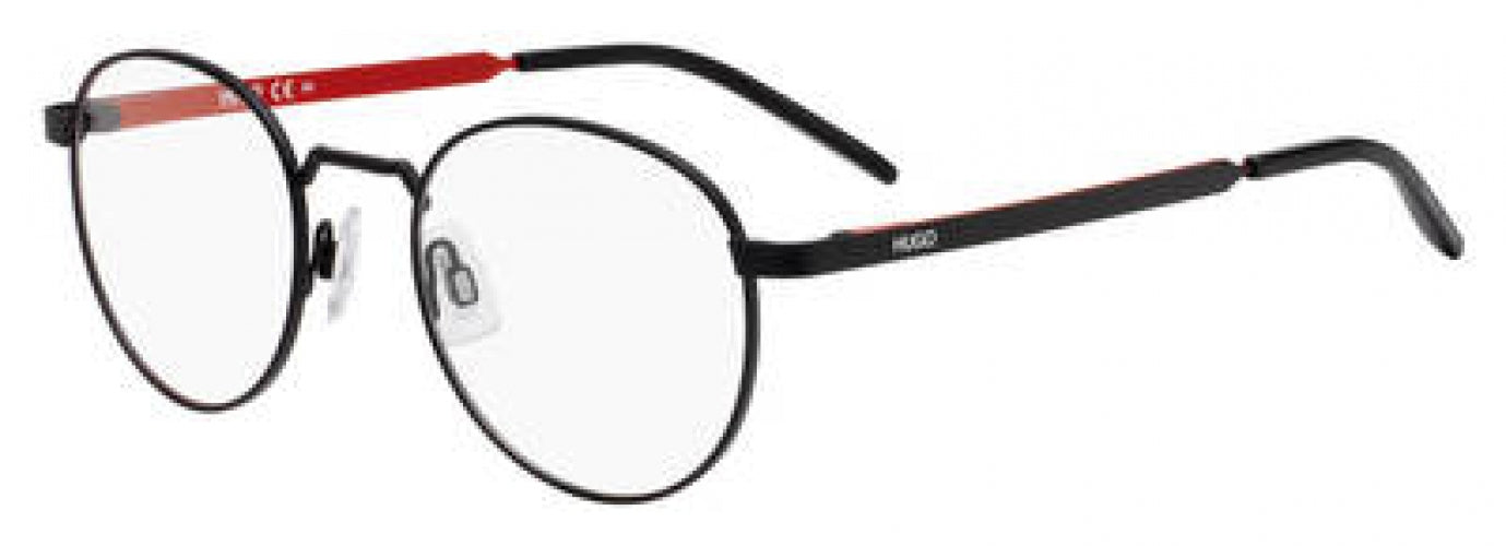 Hugo Boss HG1035 Oval Eyeglasses in Matte Black, side view