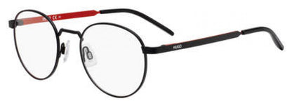 Hugo Boss HG1035 Oval Eyeglasses in Matte Black, side view