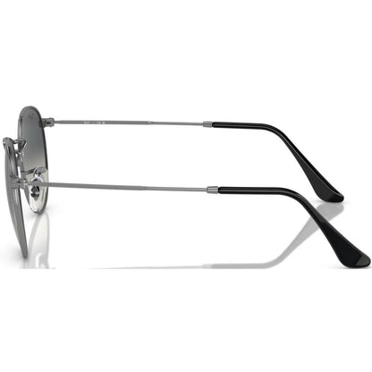 Ray-Ban RB3447I Round Sunglasses in Green Gunmetal, angle view