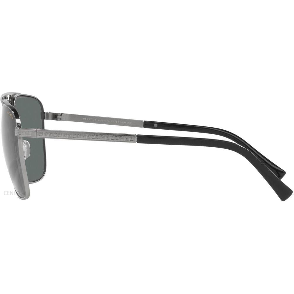 Versace VE2238S Pilot Sunglasses in Grey / Gunmetal, angle view