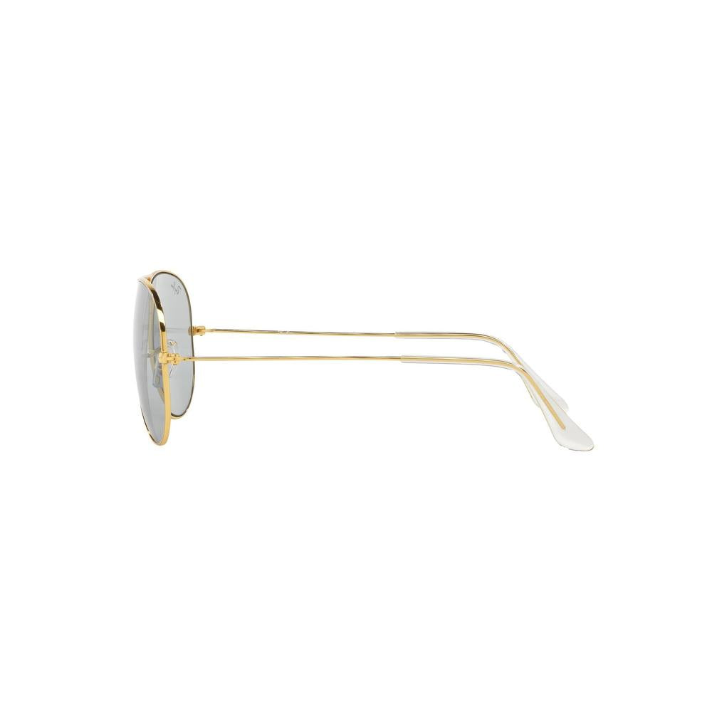 Ray-Ban RB3025I Aviator Sunglasses in Light Grey Gold, angle view