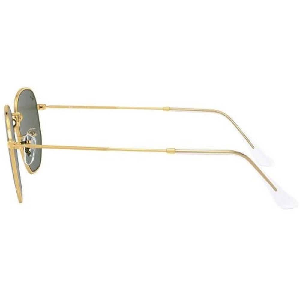 Ray-Ban RB3548 Oval Sunglasses in G-15 Green / Gold, angle view