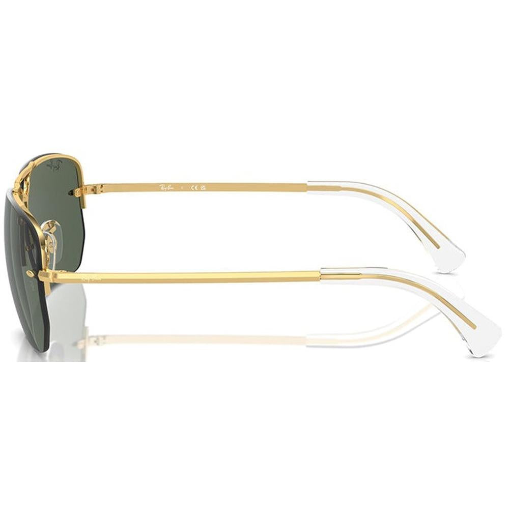 Ray-Ban RB3738I Geometric Sunglasses in Green Gold, side view