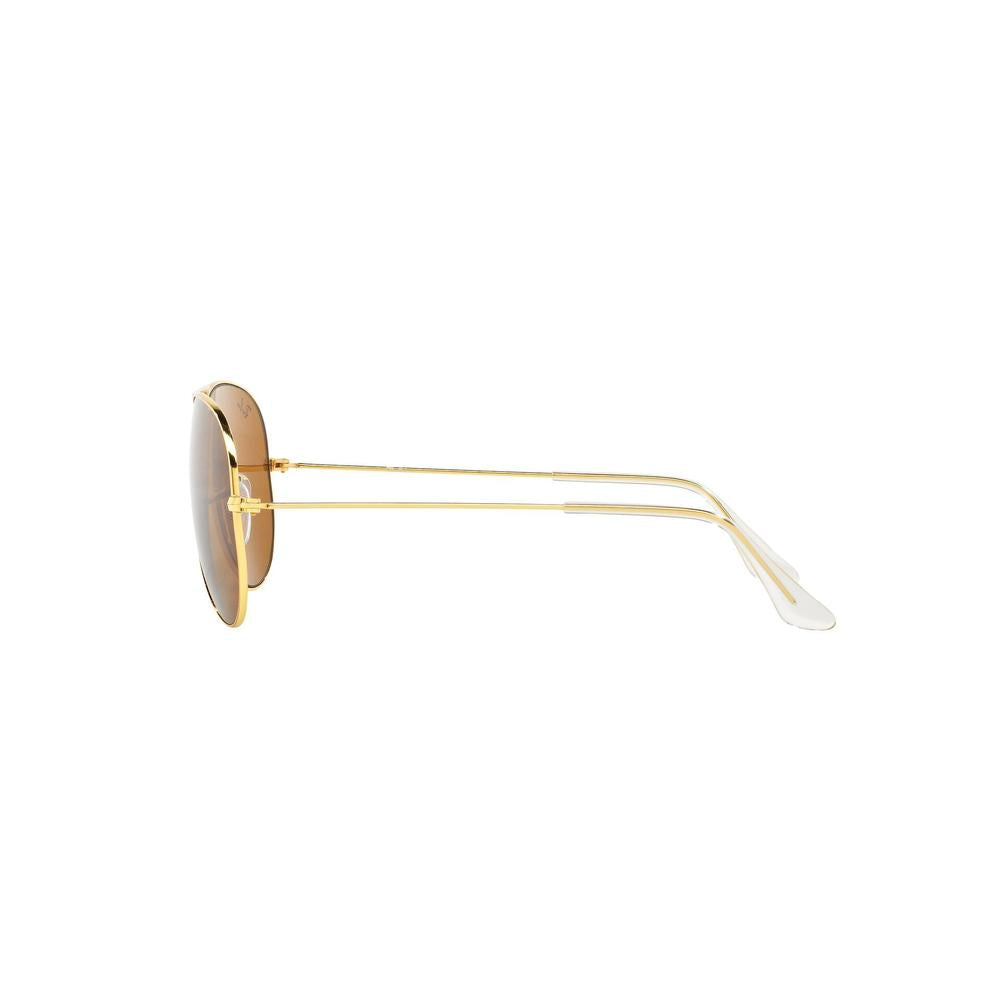 Ray-Ban RB3025I Aviator Sunglasses in Brown Classic Gold, angle view