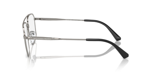 Michael Kors MK3084 Pilot Eyeglasses in Clear Gunmetal, side view