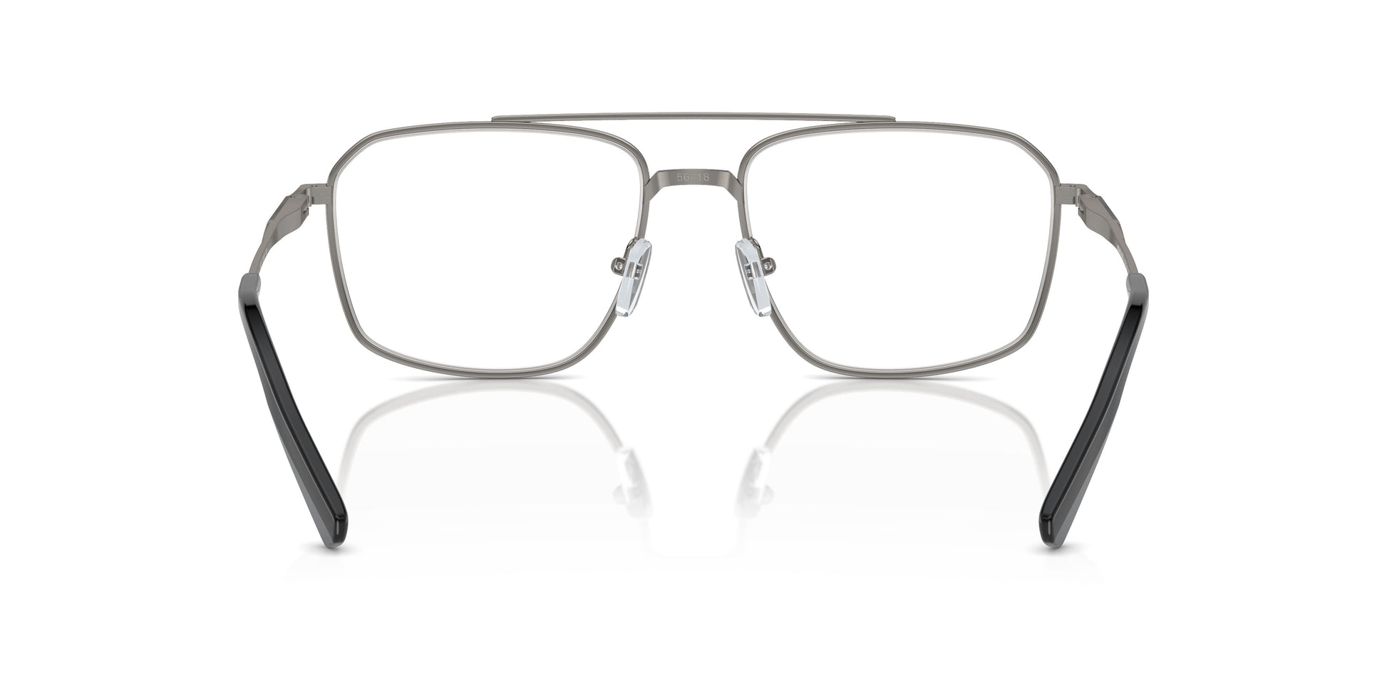 Michael Kors MK3084 Pilot Eyeglasses in Clear Gunmetal, angle view