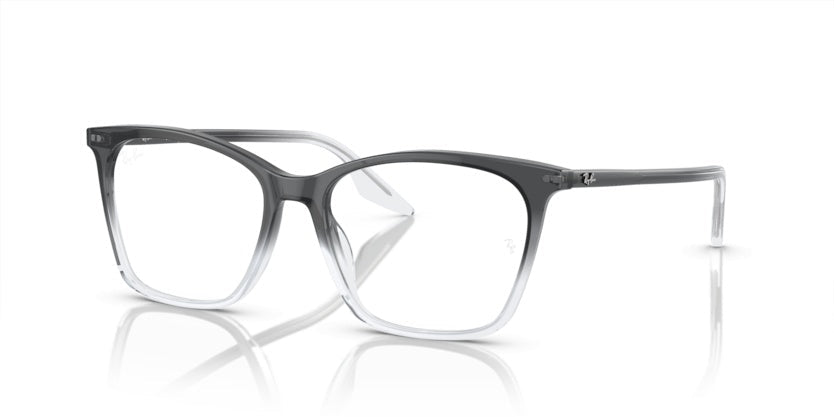Ray-Ban RX5422 Cat Eye Eyeglasses in Faded Transparent Grey, front view